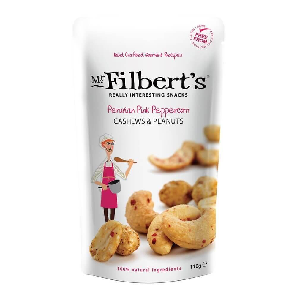Mr Filberts Peruvian Pink Peppercorn Cashews & Peanuts 110G
